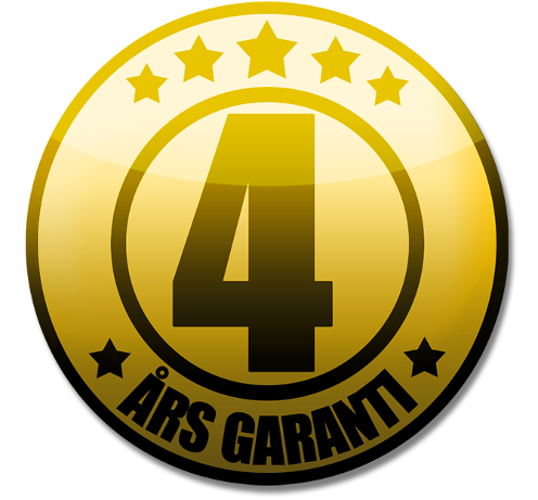 Gigabyte fyra års garanti